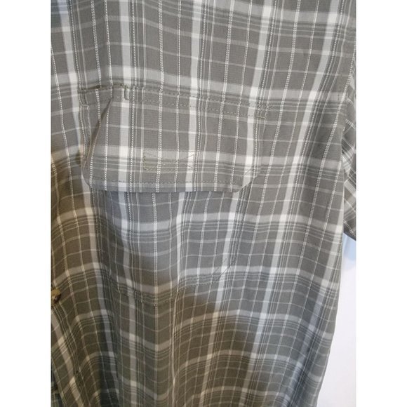 Woolrich Men's Button-Down Casual Short Sleeve Plaid Shirt Size Large - Picture 4 of 5